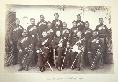 Lot 61 - India. An album of approximately 52 mounted albumen print photographs