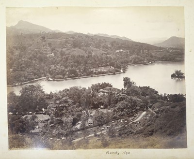 Lot 61 - India. An album of approximately 52 mounted albumen print photographs