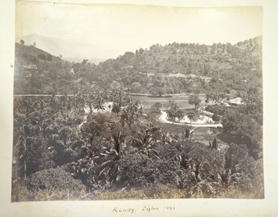 Lot 61 - India. An album of approximately 52 mounted albumen print photographs