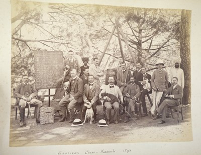 Lot 61 - India. An album of approximately 52 mounted albumen print photographs