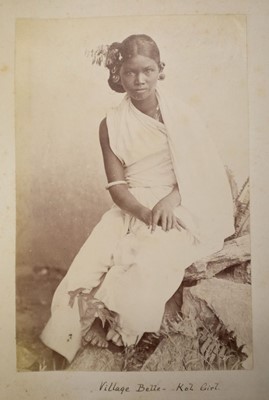 Lot 61 - India. An album of approximately 52 mounted albumen print photographs