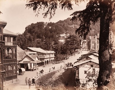 Lot 59 - India. An album containing approximately 76 albumen print photographs, mostly late 1890s