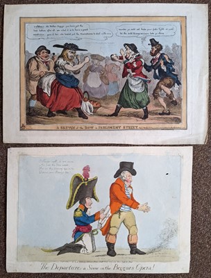 Lot 390 - Heath (William). A Sketch of the Row in Parliament Street, T. McLean, circa 1829