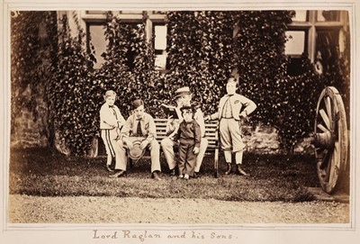 Lot 35 - Early Photography. An album of photographic portraits and some views, circa 1860s