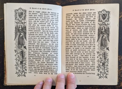 Lot 430 - Humphreys (Henry Noel). A Record of the Black Prince, 1849, and one other similar