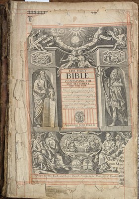 Lot 78 - Bible [English]. The Holy Bible containing the Old Testament and the New, Cambridge, 1638