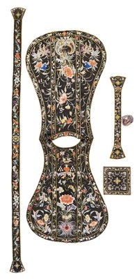 Lot 289 - Chinese. A Hispano-Portuguese style chasuble and accessories, circa 1850