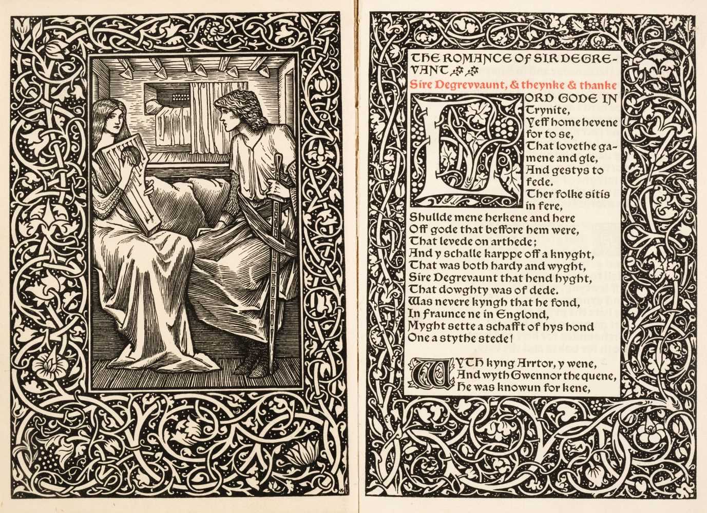 Lot 645 - Kelmscott Press. The Romance of Sir Degrevant, 1896