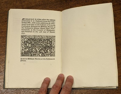 Lot 645 - Kelmscott Press. The Romance of Sir Degrevant, 1896