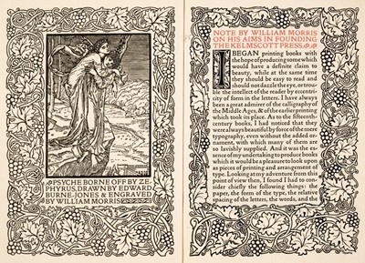 Lot 642 - Kelmscott Press. Notes by William Morris, 1898