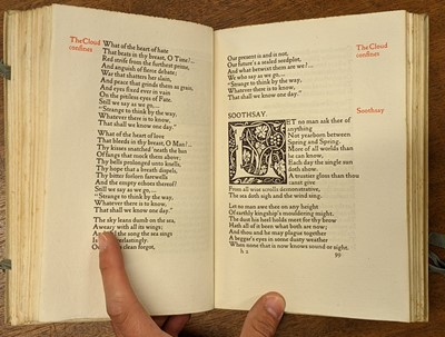 Lot 643 - Kelmscott Press. Sonnets and Lyrical Poems, 1894
