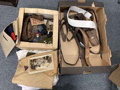 Lot 227 - Third Reich. WWII German belt plus other belts