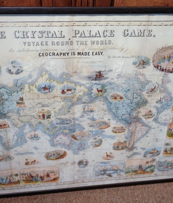 Lot 456 - World Map Board Game. The Crystal Palace Game, published by Alfred Davis & Co., [1855?]
