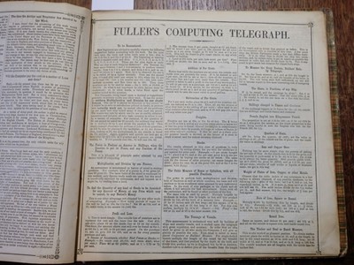 Lot 447 - Fuller (John E.). Fuller’s Computing Telegraph [cover title], 1860s