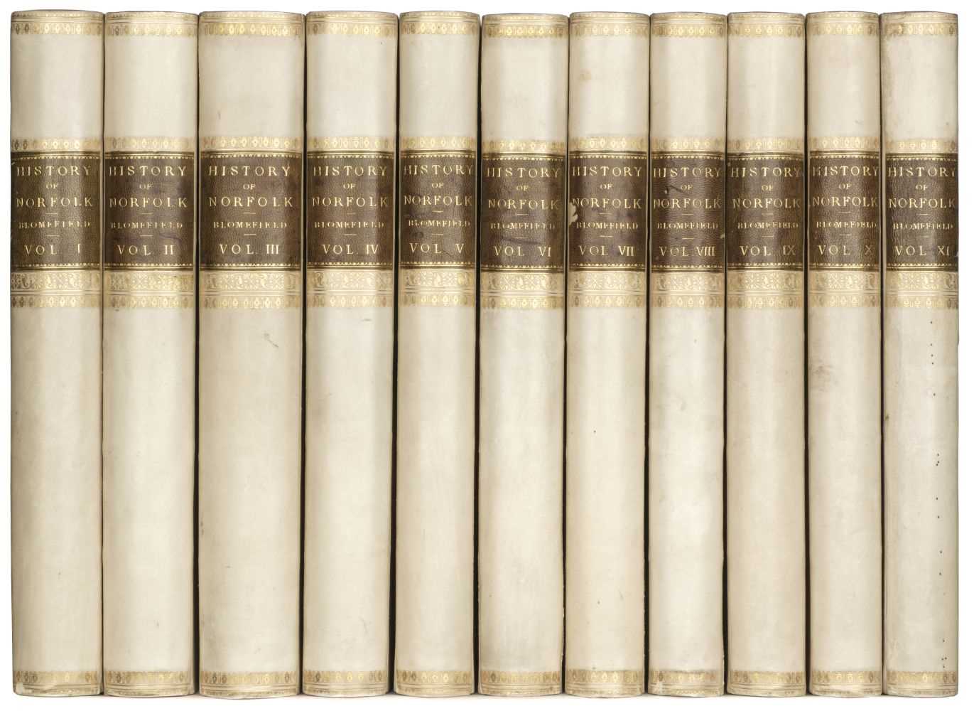 Lot 38 - Blomefield (Francis). An Essay towards a Topographical History of ... Norfolk, 11 vols., 1805-10