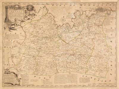 Lot 329 - Surrey. (Bowen (Emanuel), An Accurate Map of the County of Surrey.., circa 1765