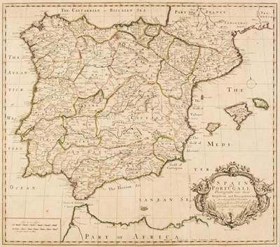 Lot 328 - Spain & Portugal. Senex (John), Spain and Portugal Distinuish't..., 1719