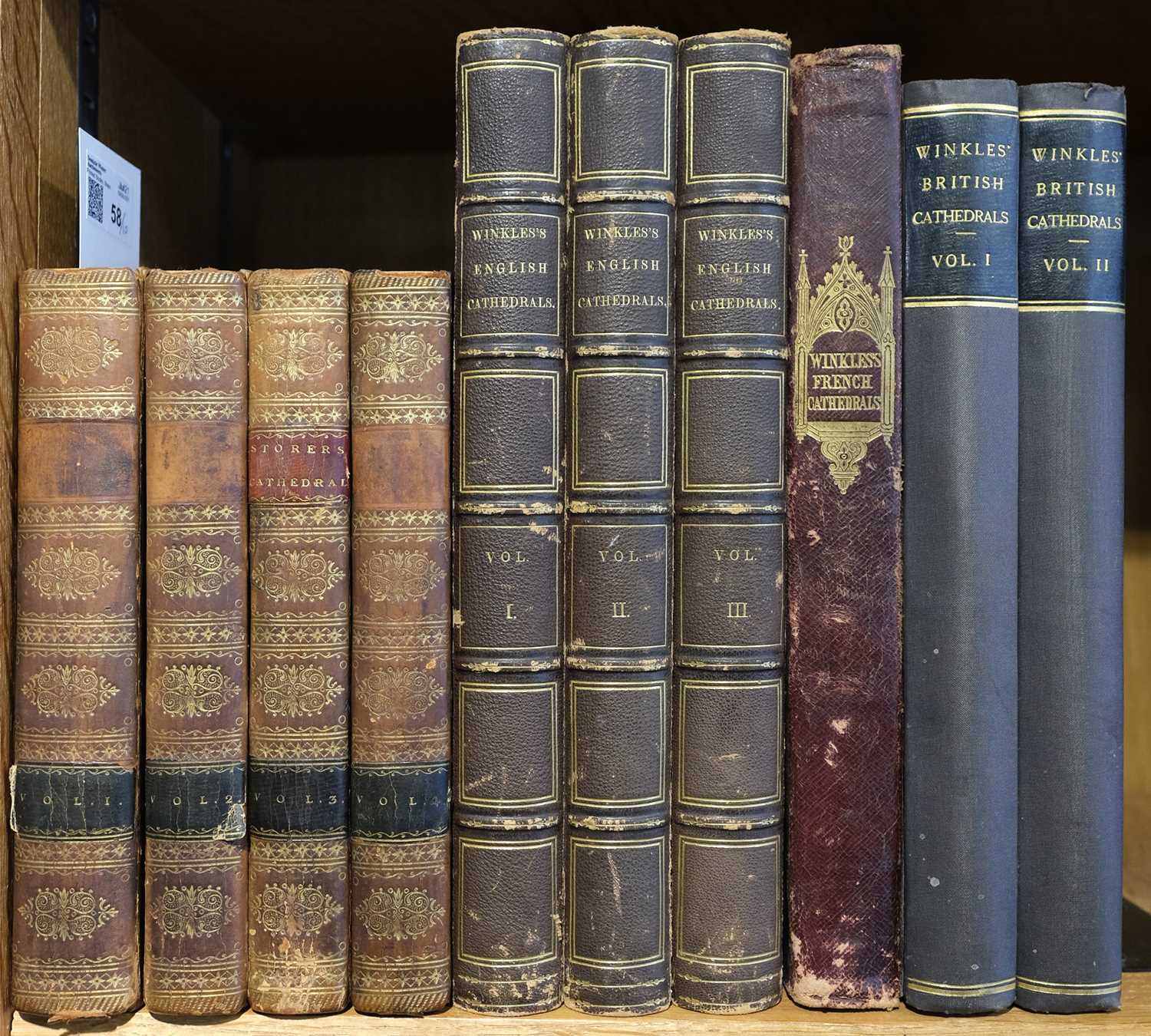 Lot 58 - Storer (James). History & Antiquities of the Cathedral Churches of Great Britain, 1814-19, & others
