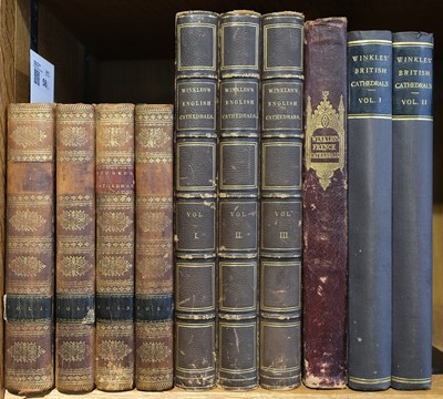 Lot 58 - Storer (James). History & Antiquities of the Cathedral Churches of Great Britain, 1814-19, & others