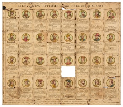 Lot 459 - Jigsaw. Riley's New Epitome of the French History, circa 1790
