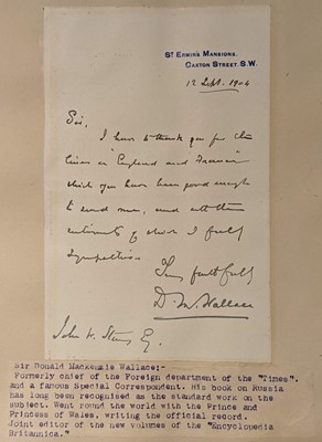 Lot 181 - Autographs and Postcards. An autograph album of British clergymen and related