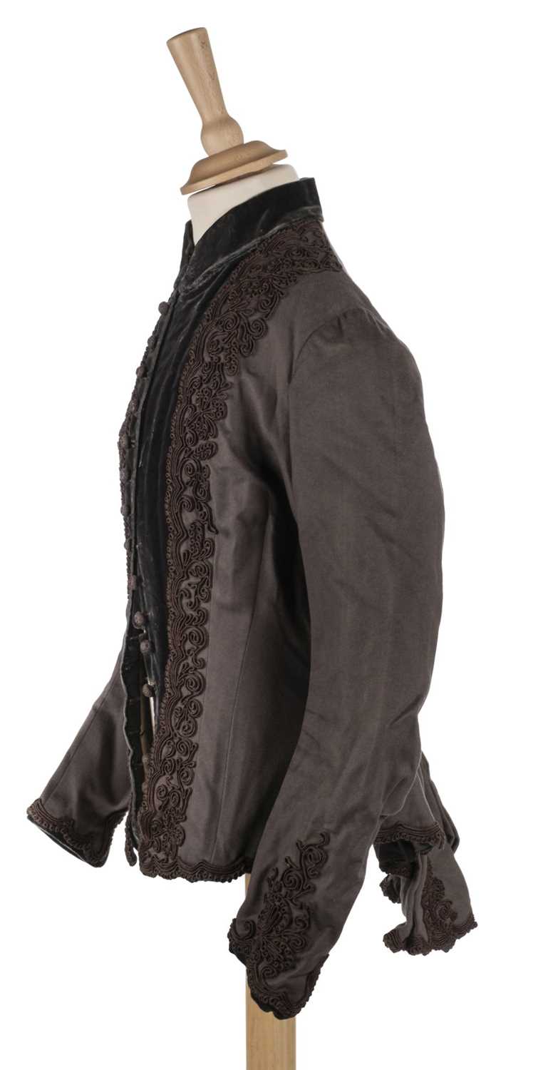 Lot 296 - Clothing. A lady's bustle bodice, Paris: Emile Pingat, circa 1880s, and other garments