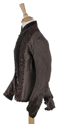 Lot 296 - Clothing. A lady's bustle bodice, Paris: Emile Pingat, circa 1880s, and other garments