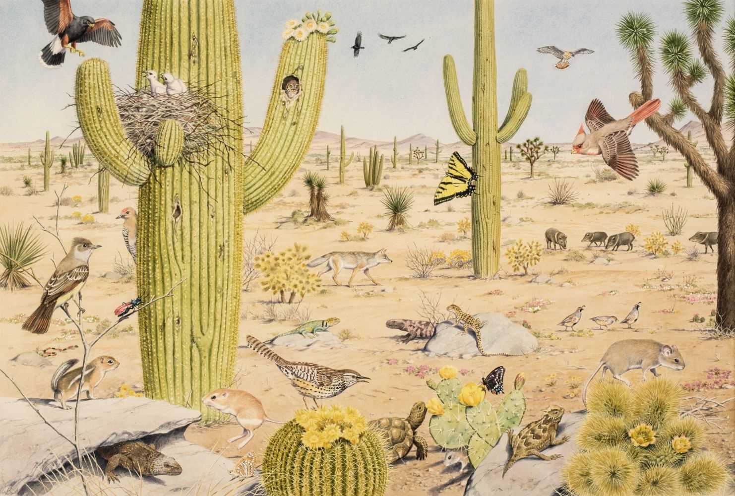 Lot 490 - Barrett (Peter, 1935). American Desert Landscape