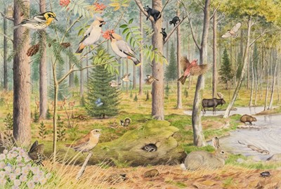 Lot 489 - Barrett (Peter, 1935). American Woodland Glade