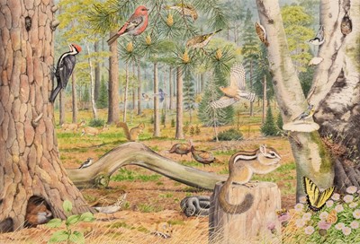 Lot 492 - Barrett (Peter, 1935). American Woodland Landscape