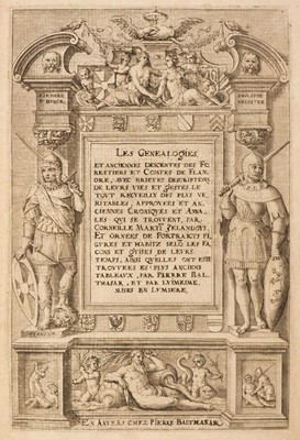Lot 126 - Martin (Cornelius). Les genealogies et anciennes descentes des Forestiers et Comtes de Flandre