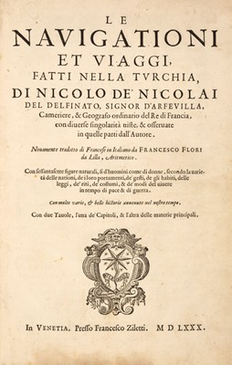 Lot 127 - Nicolay (Nicolas de, sieur d’Arfeville). Le navigationi et viaggi fatti nella Turchia
