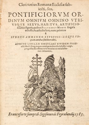 Lot 128 - Amman (Jost & Modius, Franciscus). Cleri totius Romanae Ecclesiae subjecti
