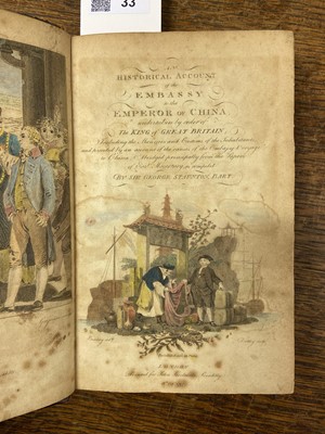 Lot 33 - Staunton (George). An Historical Account of the Embassy to the Emperor of China..., 1797