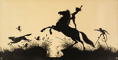 Lot 498 - Diefenbach (Karl Wilhelm, 1851-1913). Three large silhouette prints