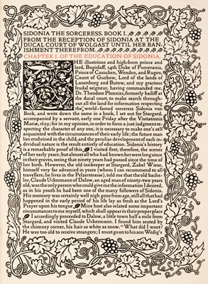 Lot 639 - Kelmscott Press, Sidonia the Sorceress by William Meinhold