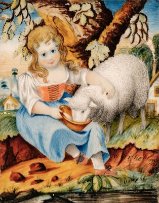 Lot 500 - Fisher (W., early 19th century). A pair of miniature paintings of children, 1821