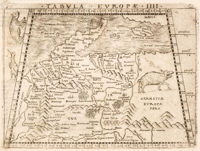 Lot 274 - Eastern Europe. A collection of eight maps, 16th century