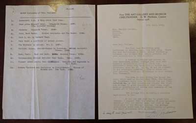 Lot 481 - Nash (Paul). A collection of ephemera, circa 1938-46