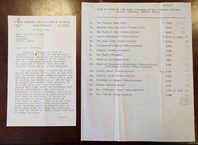 Lot 481 - Nash (Paul). A collection of ephemera, circa 1938-46