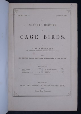 Lot 97 - Keulemans (John Gerard). A Natural History of Cage Birds
