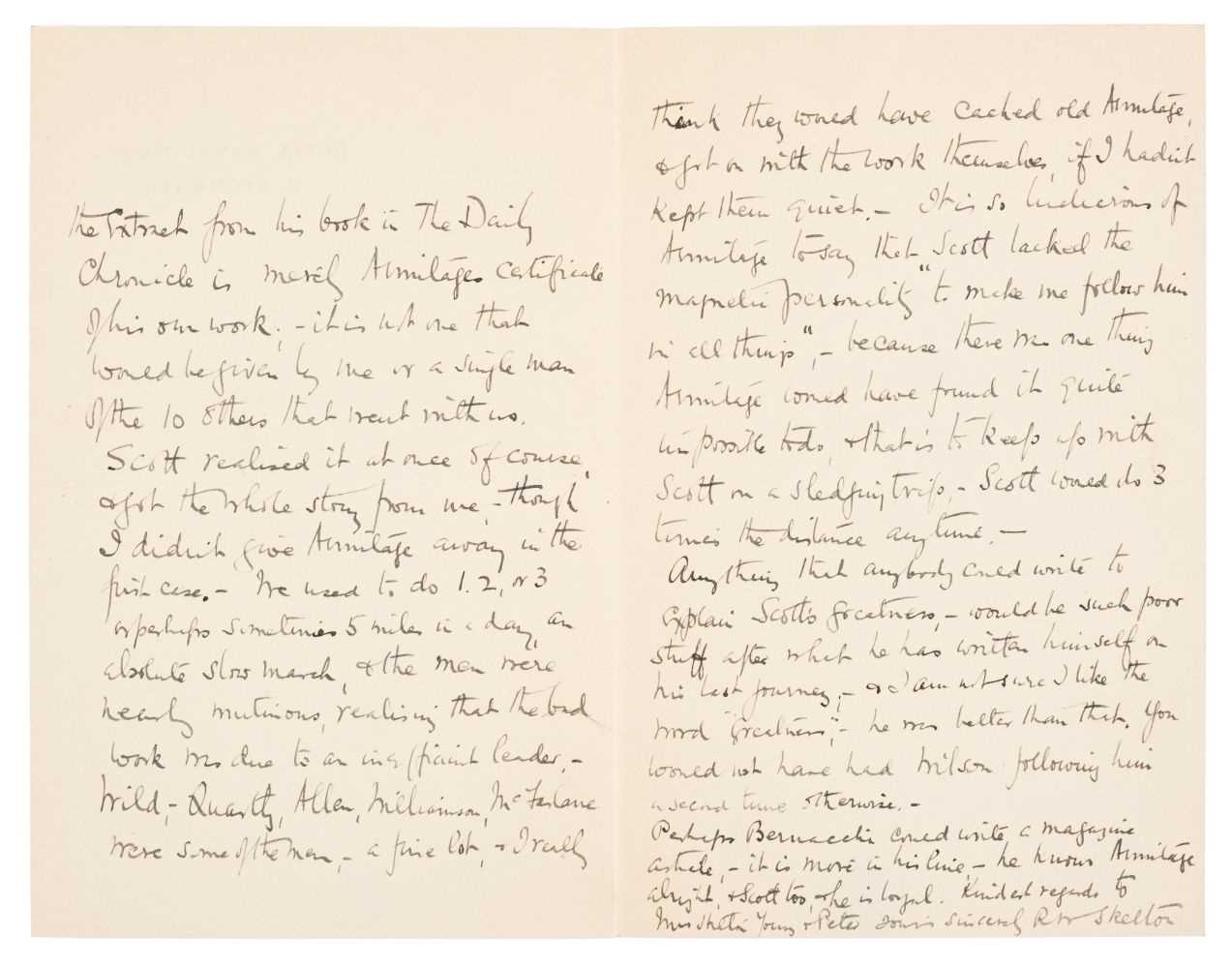 Lot 163 - Scott (Robert Falcon, 1868-1912), Autograph Letter Signed, 1925