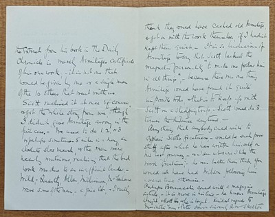 Lot 163 - Scott (Robert Falcon, 1868-1912), Autograph Letter Signed, 1925