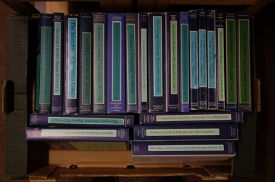 Lot 16 - Hakluyt Society, 63 volumes, all in dust jackets
