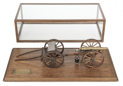 Lot 190 - Battle of Waterloo. A fine model 9lb field gun
