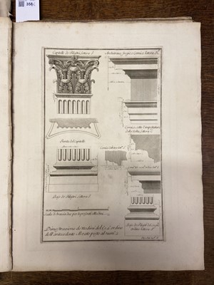 Lot 358 - Ruggieri, Ferdinando. Studio d'Architettura Civile sopra gli ornamenti