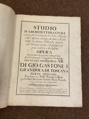 Lot 358 - Ruggieri, Ferdinando. Studio d'Architettura Civile sopra gli ornamenti