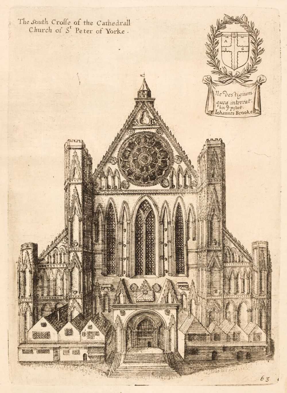Lot 55 - Dugdale (William). A volume containing plates from Monasticon Anglicanum, [1718]
