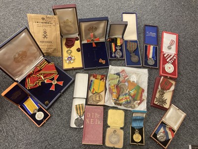 Lot 248 - Foreign Medals. A mixed collection, mostly French, Belgium and Dutch