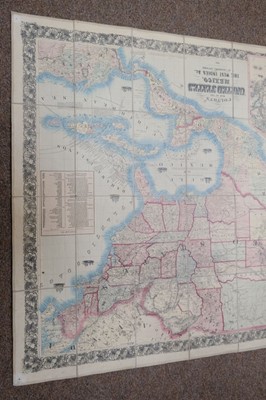 Lot 162 - North America. Colton (J. H.), Map of the United States, Mexico, The West Indies &c, 1861